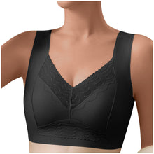 Load image into Gallery viewer, Women Solid Comfort Wireless Lace Bra
