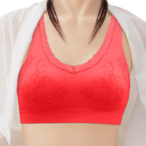 Soft Cup Seamless Push Up Lingerie Middle-Aged Women Underwear