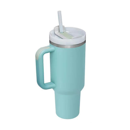 Stainless Steel Vacuum Insulated Tumbler with Lid and Straw for Water, Iced Tea or Coffee