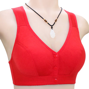 Ladies Cotton Tank Front Button Bra