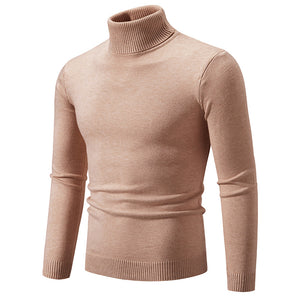 Men's Soft Cotton Slim Fit Turtleneck Sweater