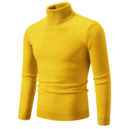 Men's Soft Cotton Slim Fit Turtleneck Sweater