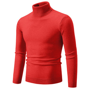 Men's Soft Cotton Slim Fit Turtleneck Sweater