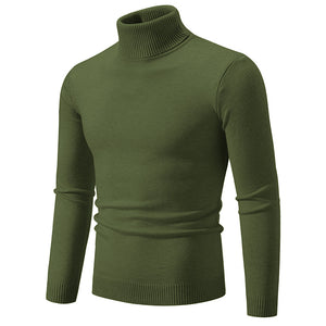 Men's Soft Cotton Slim Fit Turtleneck Sweater