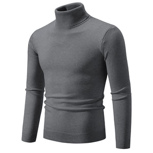 Men's Soft Cotton Slim Fit Turtleneck Sweater