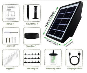 Solar Automatic Plant Self Watering Devices- Solar Drip Irrigation System