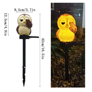 Solar Owl Garden Decorative Landscape Light