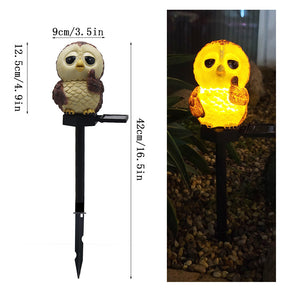 Solar Owl Garden Decorative Landscape Light