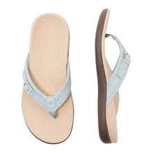 Load image into Gallery viewer, THONG SLIPPERS WITH BUCKLE DETAIL
