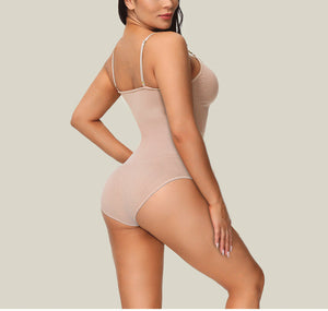 Tummy control body shaper one piece underwear with bra