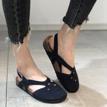 Load image into Gallery viewer, Fashion Large Size Summer Simple And Elegant Women&#39;s Back Hollow Flat Sandals
