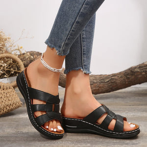 Women's Hollow Wedge Thick Sole Casual Sandals