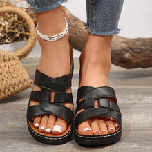 Load image into Gallery viewer, Women&#39;s Hollow Wedge Thick Sole Casual Sandals
