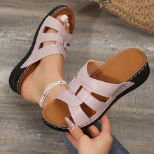 Load image into Gallery viewer, Women&#39;s Hollow Wedge Thick Sole Casual Sandals
