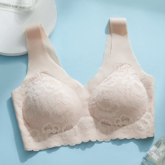 Women's Push Up Lace Seamless Sleep Bra For Beautiful Back