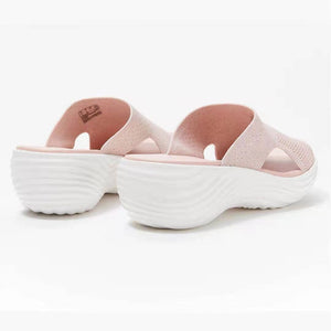 Women's Flat Fish Mouth Mesh Breathable Slippers