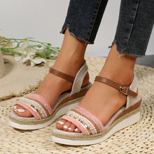 Load image into Gallery viewer, Womens Width Sandals Flat Wedge Sandals
