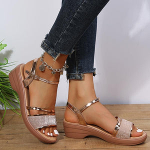 2024 New Women's Open Toe Wedge Sandals