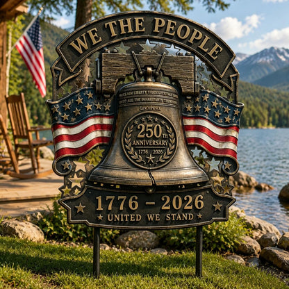 US America 250 Years Garden Stake