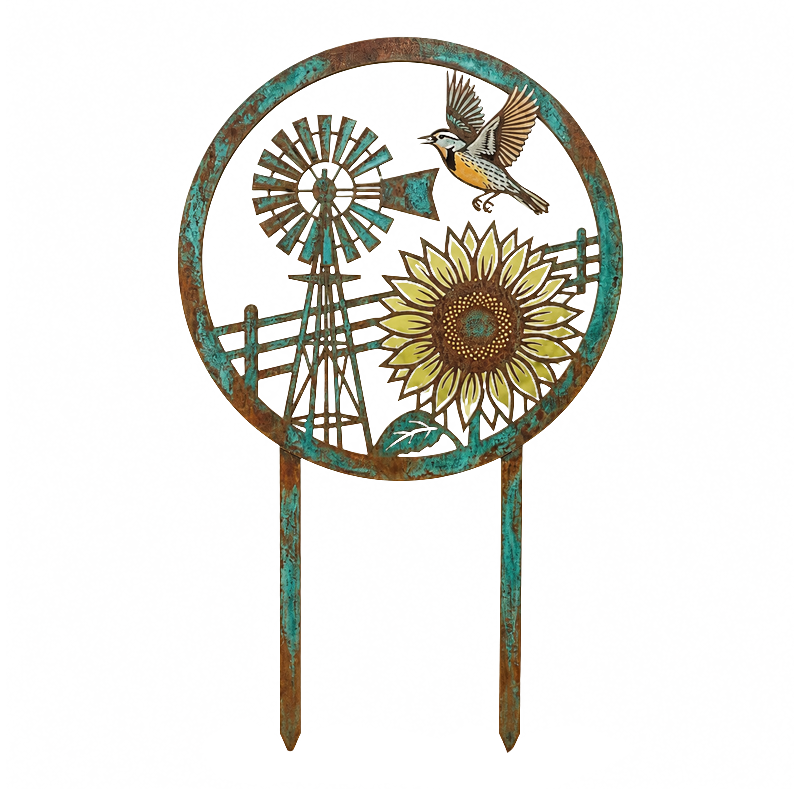 Graddi PatinaBird Garden Stake