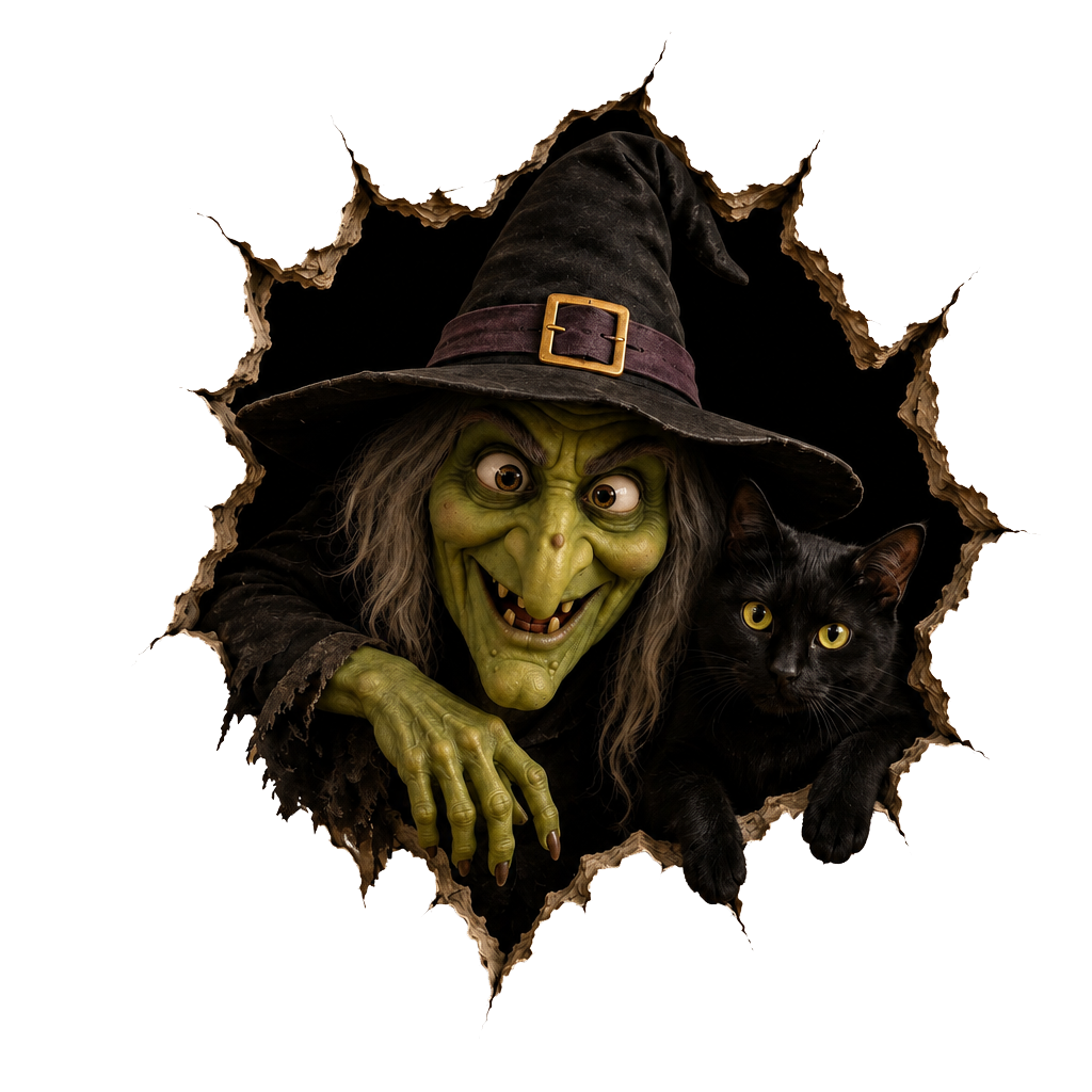 Graddi™ Halloween Break-In Wall Decal
