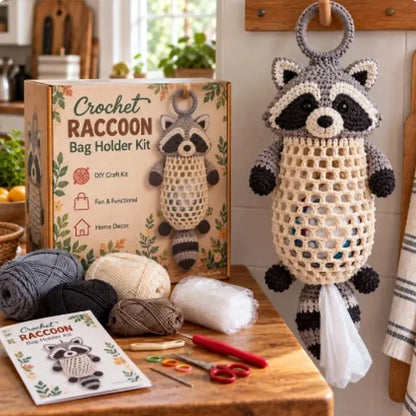 Crochet Animal Bag Holder DIY Kit