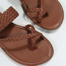 Load image into Gallery viewer, Women&#39;s Flat Weave Detail Slide Slippers
