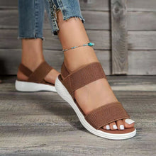 Load image into Gallery viewer, Ladies Fly Woven Flat Casual Sandals
