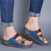 Load image into Gallery viewer, Ladies Summer Wedge Slippers
