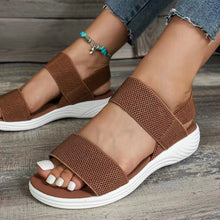 Load image into Gallery viewer, Ladies Fly Woven Flat Casual Sandals
