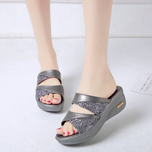 Load image into Gallery viewer, Fashion Platform Platform Wedge Wedge Ladies Slippers
