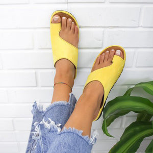 women's solid color toe sandals