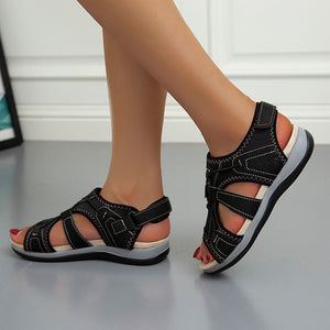 2024 spring new round toe breathable casual sandals