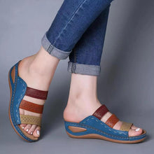 Load image into Gallery viewer, Ladies Summer Wedge Slippers
