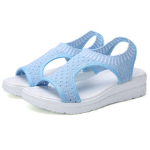 Load image into Gallery viewer, Women&#39;s Breathable Elastic Band Thick Sole Mesh Sports Sandals
