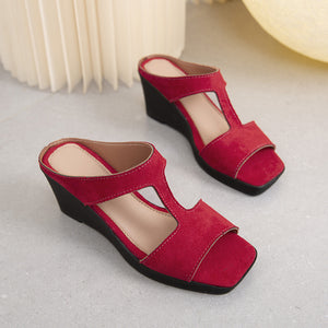 Women's new wedge fish mouth sandals