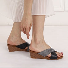 Load image into Gallery viewer, Ladies Open Toe Wedge Sandals
