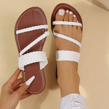 Load image into Gallery viewer, Women&#39;s Flat Weave Detail Slide Slippers
