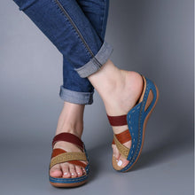 Load image into Gallery viewer, Ladies Summer Wedge Slippers
