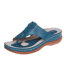 Load image into Gallery viewer, Women&#39;s Round Toe Platform Flip Flops
