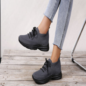 Women's Plus Size Flyknit Fashion Sneakers