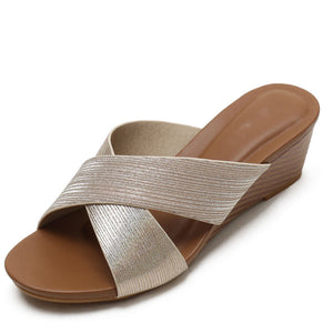 Ladies Open Toe Wedge Sandals