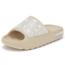 Load image into Gallery viewer, Women&#39;s Diamond Platform Slippers
