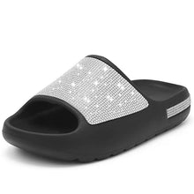 Load image into Gallery viewer, Women&#39;s Diamond Platform Slippers
