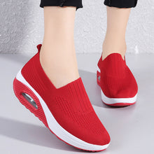 Load image into Gallery viewer, Thick-soled flying woven air cushion women&#39;s shoes
