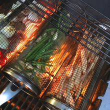 Load image into Gallery viewer, Barbecue stainless steel wire mesh cylinder
