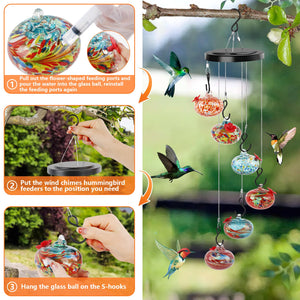 Sherem Wind Chime Hummingbird Feeder