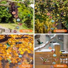 Load image into Gallery viewer, Sherem Wind Chime Hummingbird Feeder
