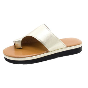 women's solid color toe sandals