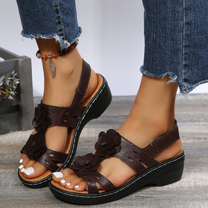 Women's Casual Wedge Velcro Sandals